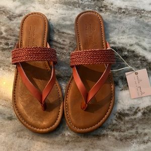 Mila Paola Sandals -Size 8 - Rust color